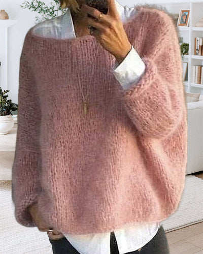 Lune London | Pullover with Color Detail At The Neck