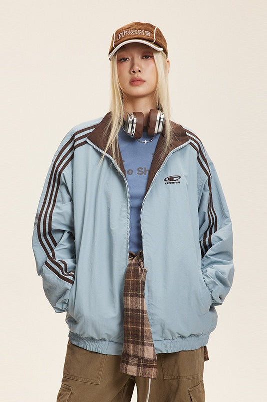 Lune London | Stand collar color combination jacket
