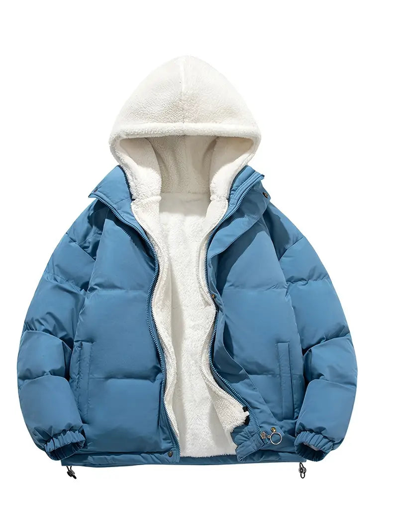 Lune London | Winter fleece jacket with hood - Stylish and warm for winter