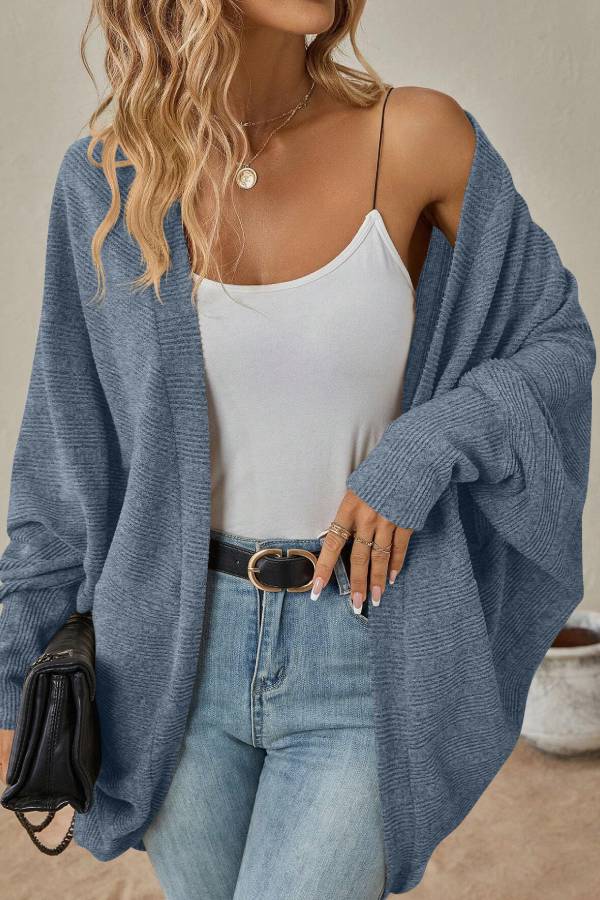 Lune London | Bat Sleeve Cardigan Loose Knit Jacket