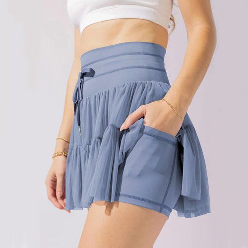 Lune London | High Waist Mini Skirt with Safety Shorts