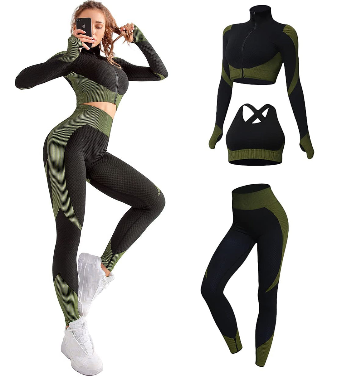 Lune London | Seamless Activewear Set (3-Piece)