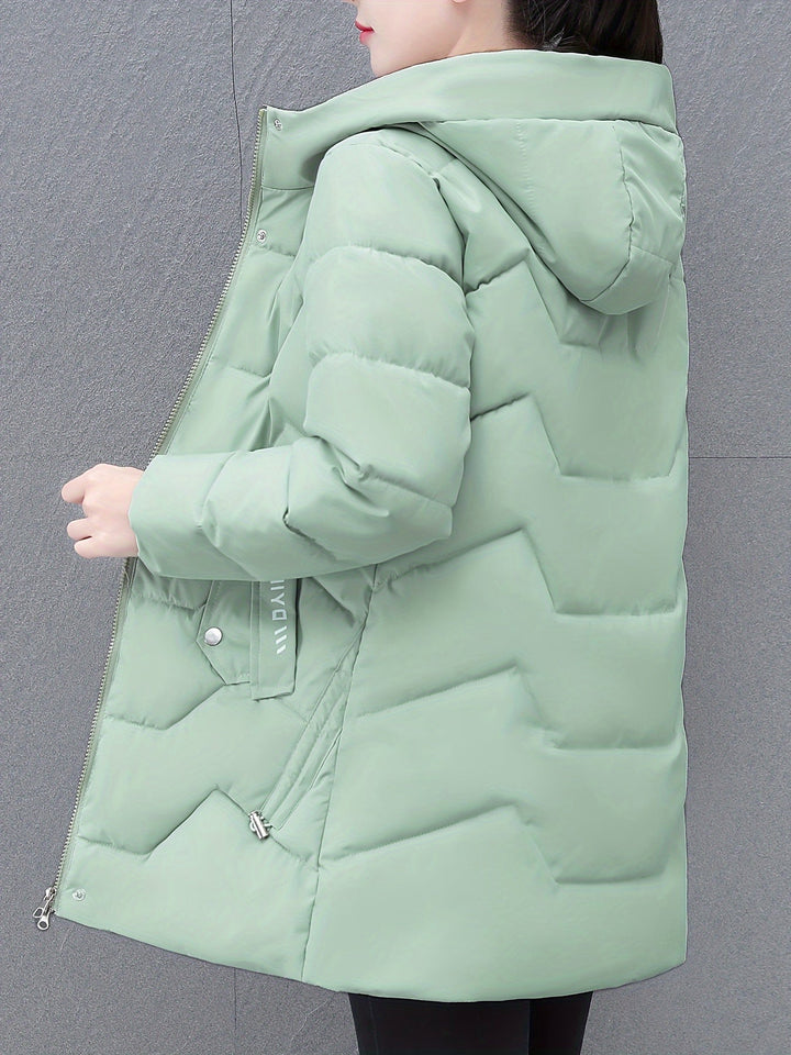 Lune London | Long Casual Women's Down Jacket with Hood