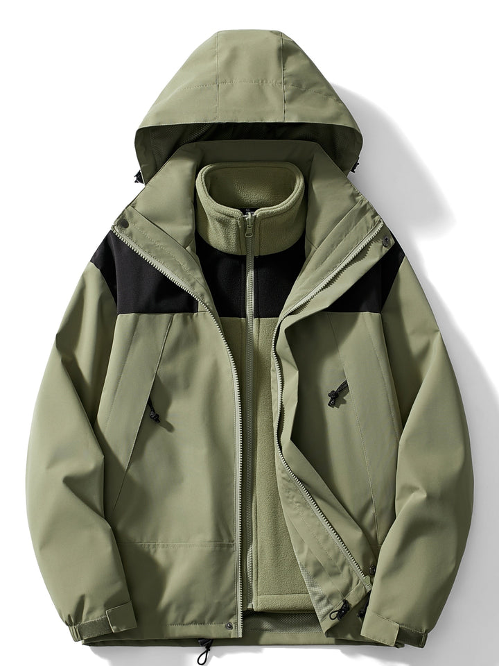 Chic Und Stil | 3-In-1 Fleece Winter Jacket with Hood for Women