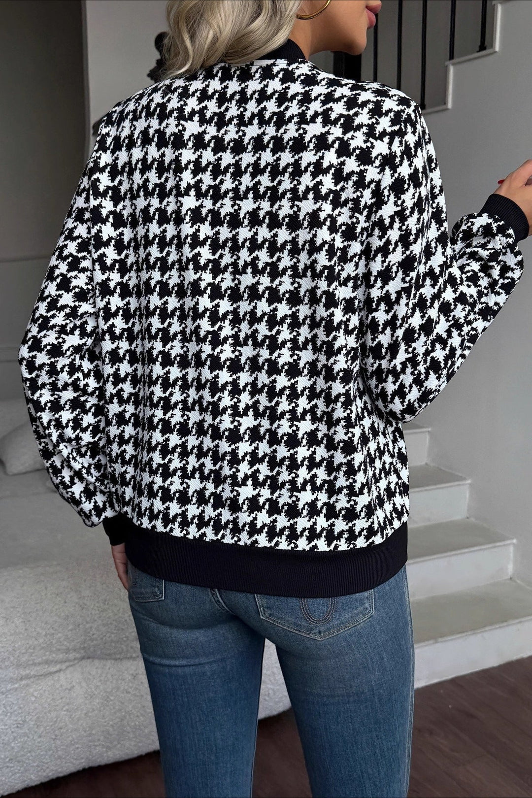 Lune London | Sleeve Houndstooth Fitted Jacket