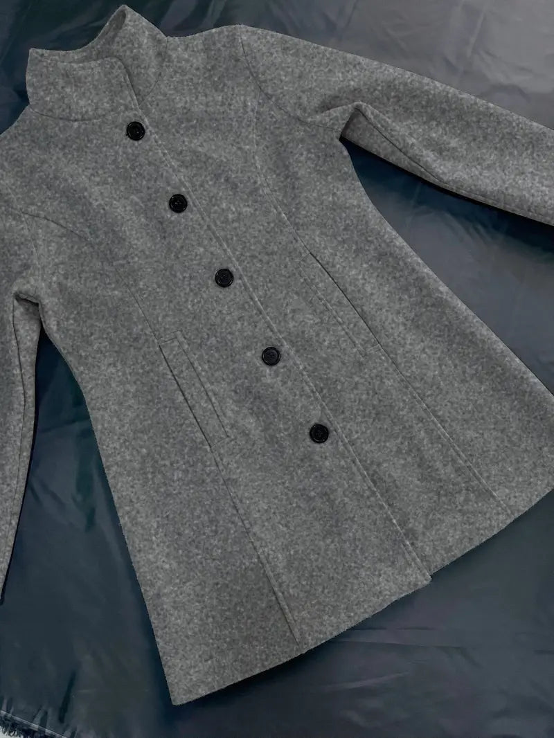 Lune London | Woven Single-Breasted Coat
