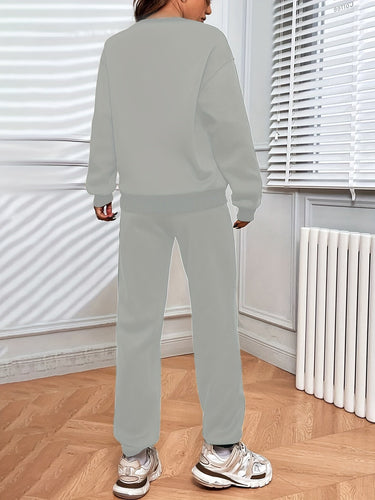 Lune London | Jogging Set - Oversized Sweatshirt & High-Waisted Jogger - Soft & Comfortable