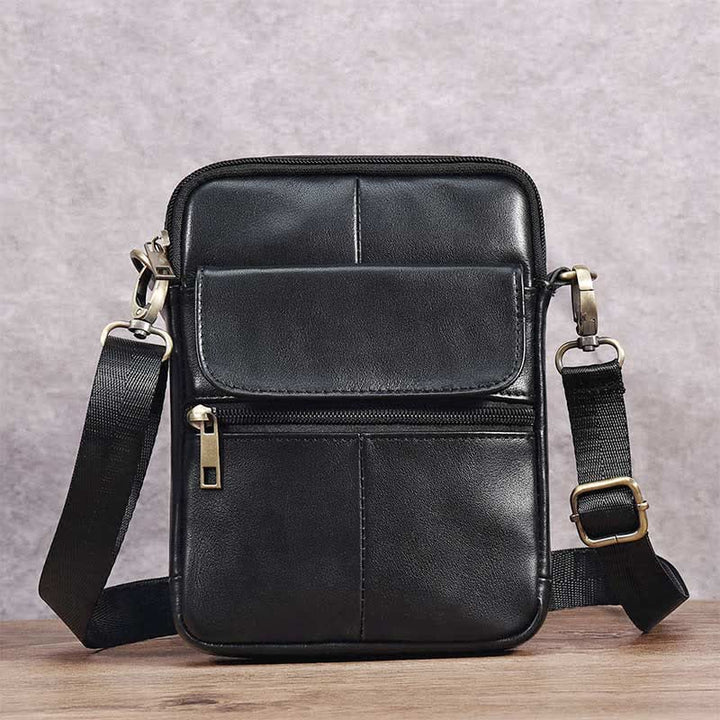 Lune London | Small Shoulder Bag Made of Genuine Leather for Men
