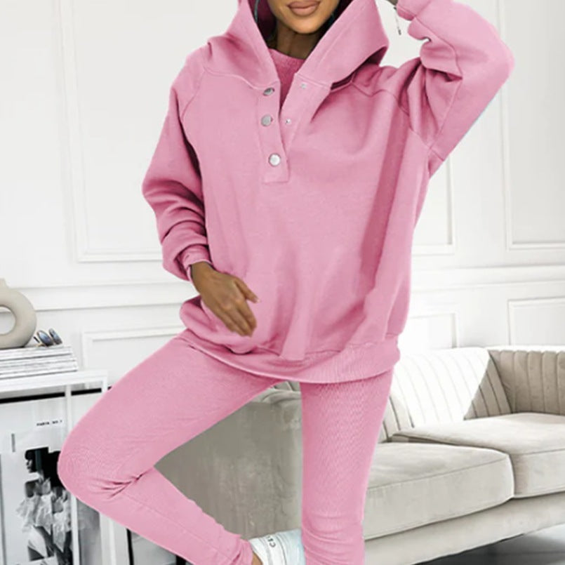 Lune London | 3-piece women's sports set with oversized sweatshirt and slim pants