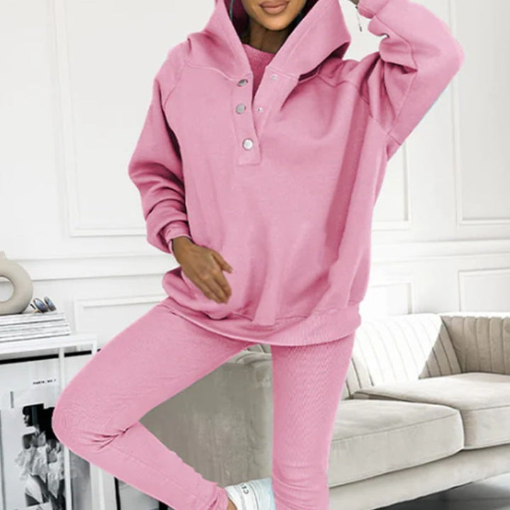 Lune London | 3-piece women's sports set with oversized sweatshirt and slim pants