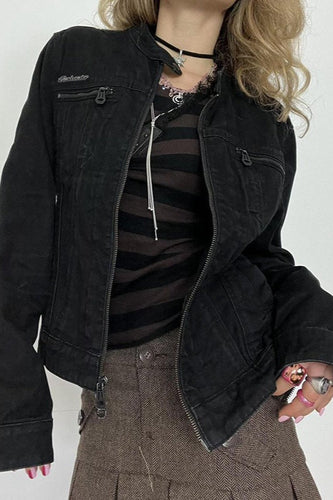 Lune London | Black Denim Trucker Jacket