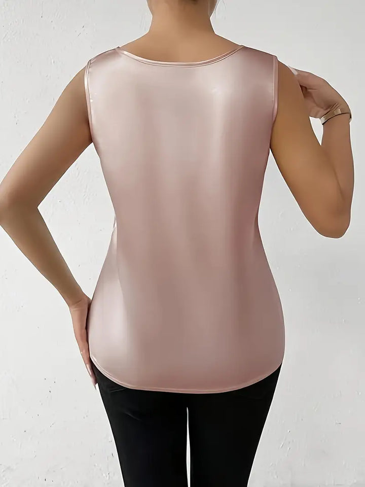 Lune London | Satin blouse with floral detail for women