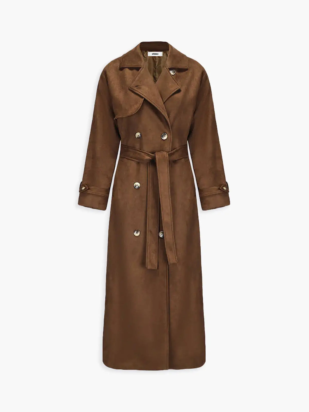 Lune London | Faux Suede Belt Trench