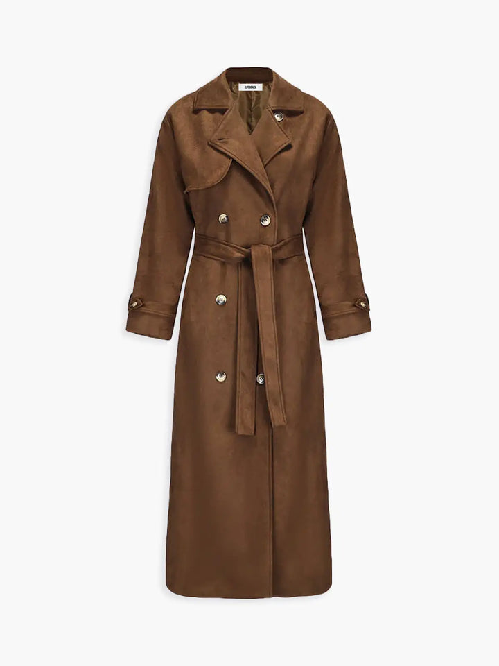 Lune London | Faux Suede Belt Trench