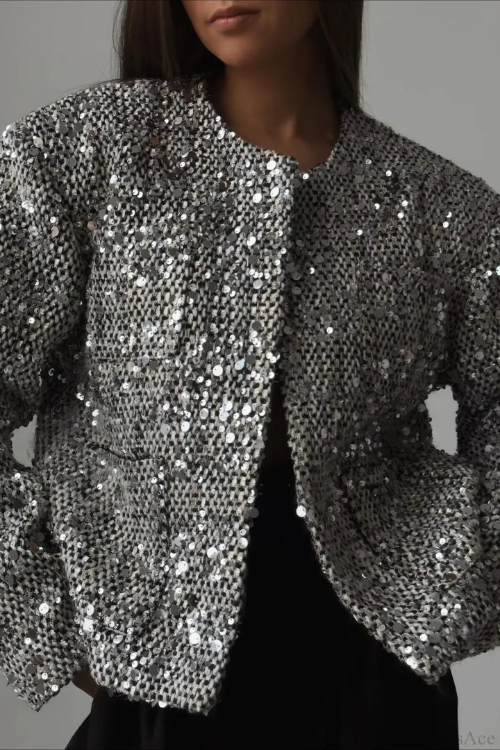 Lune London | Luxurious Tweed Sequin Jacket