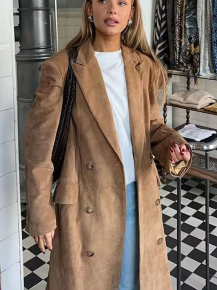 Lune London | Suede Coat for Women Emilie