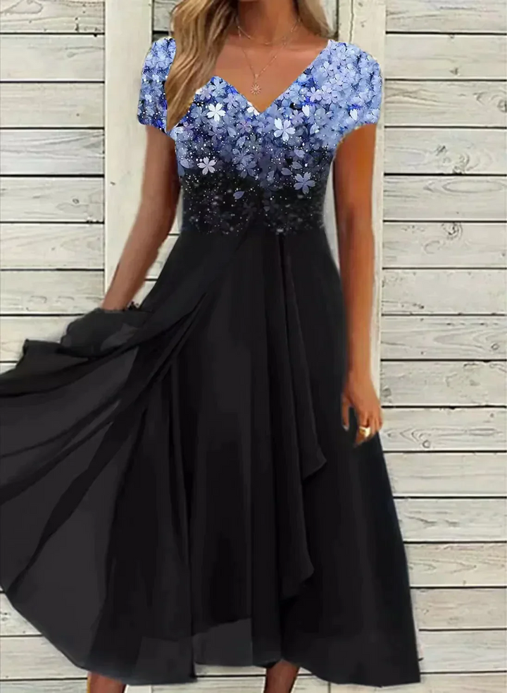 Lune London | Women's Elegant V-Neck Dress Evening Dress
