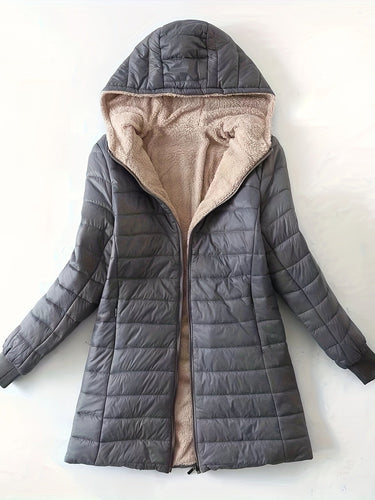 Lune London | Fleece lined jacket with zipper