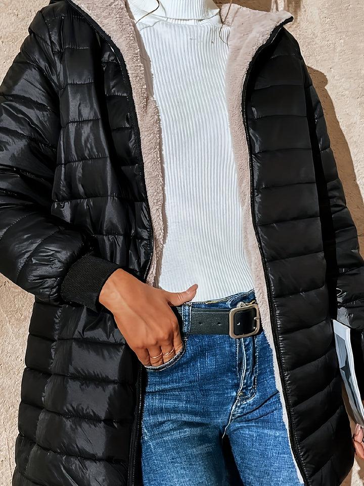 Lune London | Fleece lined jacket with zipper