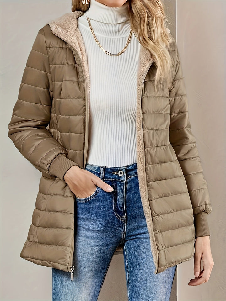 Lune London | Fleece lined jacket with zipper