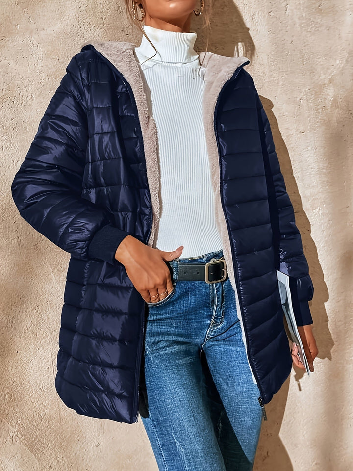 Lune London | Fleece lined jacket with zipper