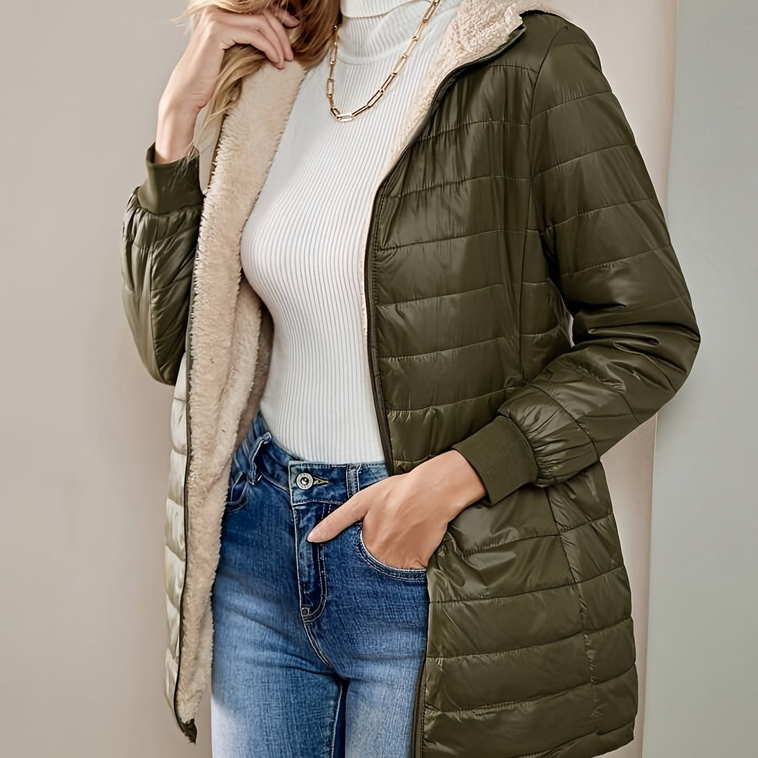 Lune London | Fleece lined jacket with zipper