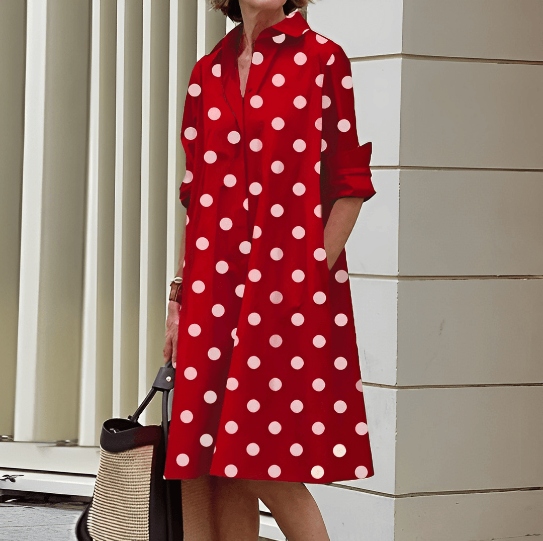 Lune London | Stylish Shirt Dress with 3/4 Sleeves