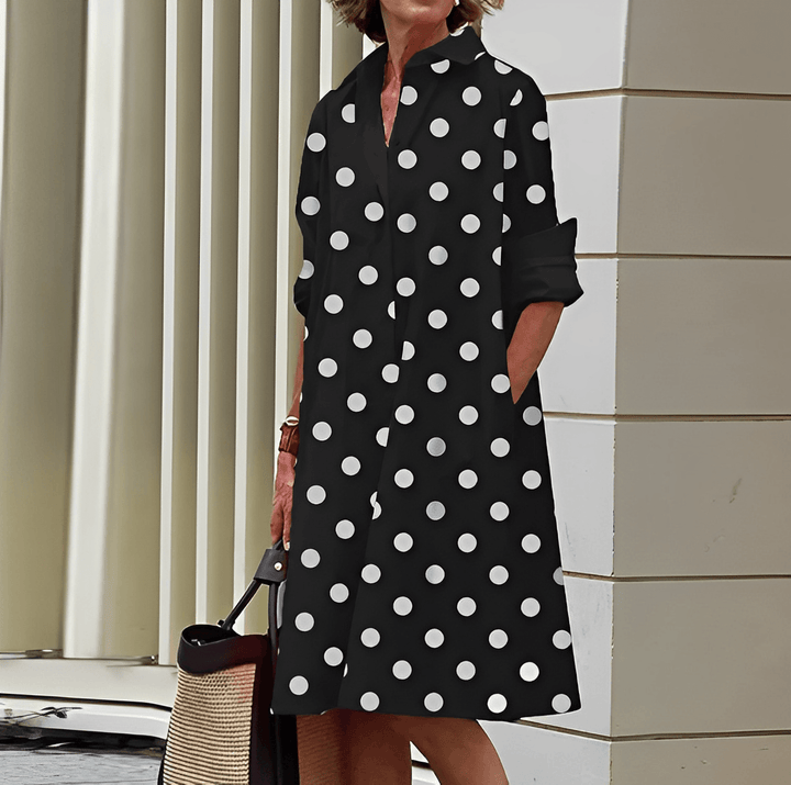 Lune London | Stylish Shirt Dress with 3/4 Sleeves