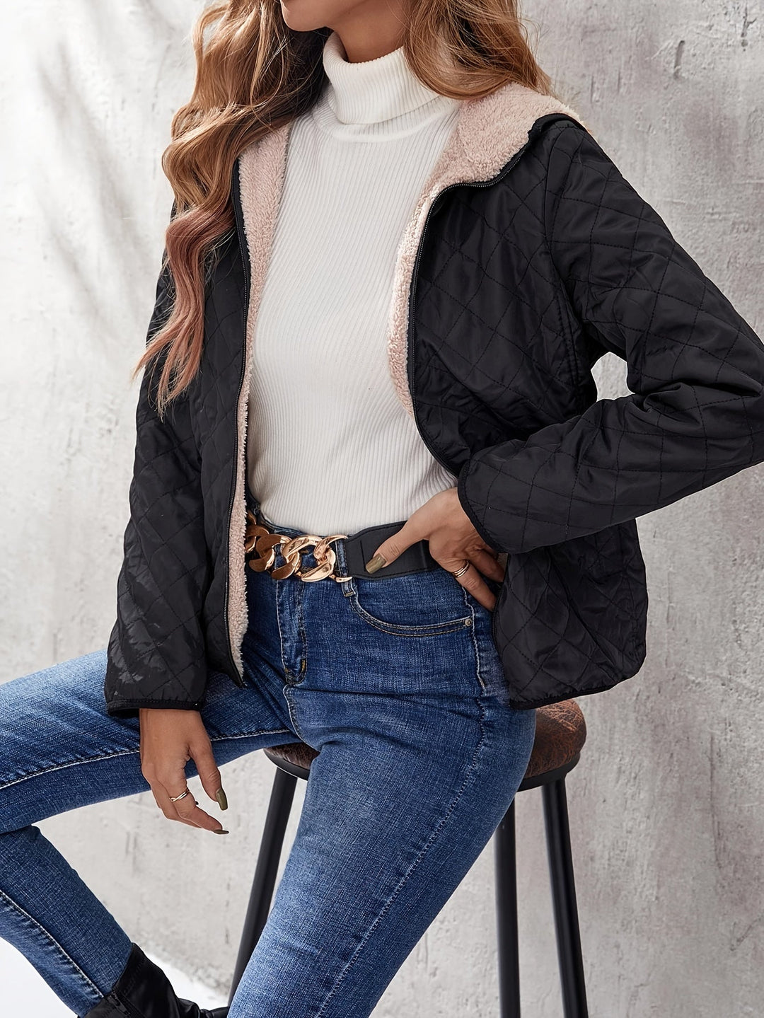 Lune London | Padded jacket with zipper and hood