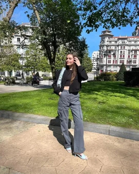 Lune London | Pantalon cargo ajustable à coupe droite