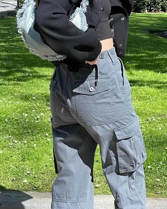 Lune London | Pantalon cargo ajustable à coupe droite