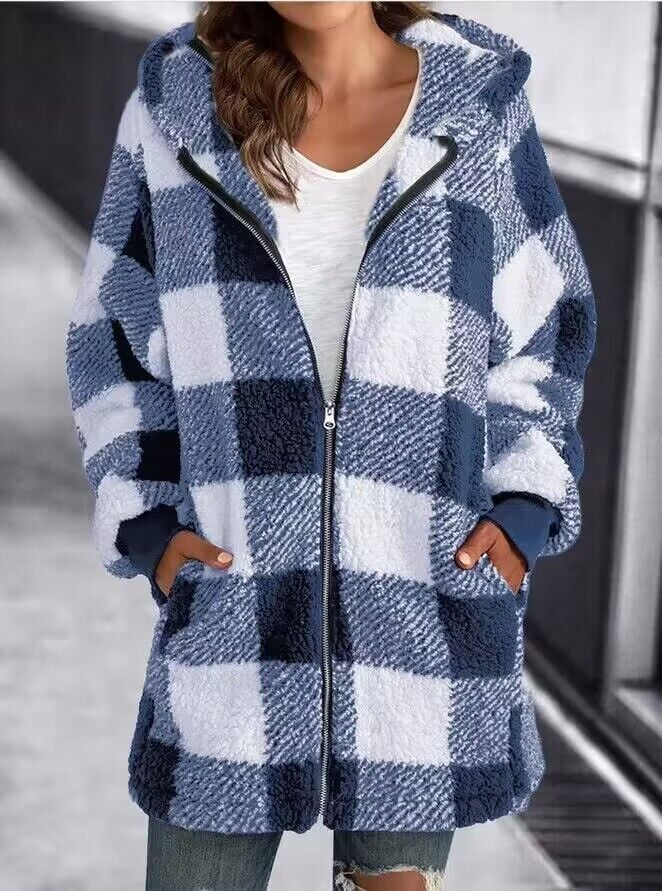 Lune London | Oversized Check Coat Plus Size