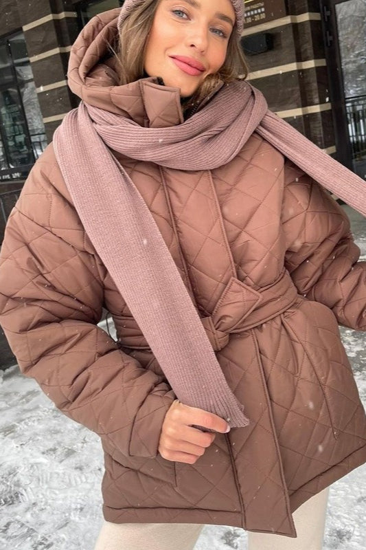 Lune London | Size Diamond Quilted Puffer Jacket