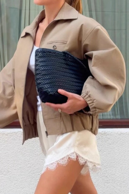 Lune London | Up Cropped Khaki Jacket