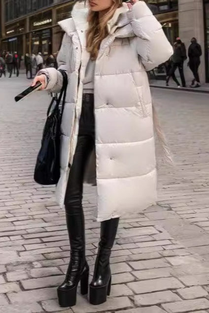 Lune London | Mid-length hooded puffer jacket
