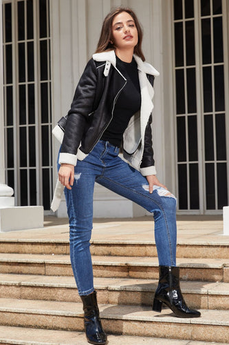 Lune London | Fleece-lined Suede Belted Jacket