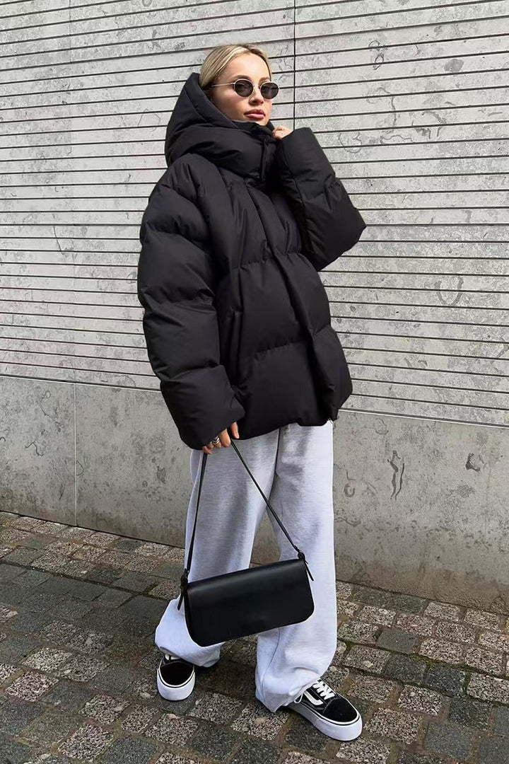 Lune London | Duty Zipper Hooded Puffer Coat