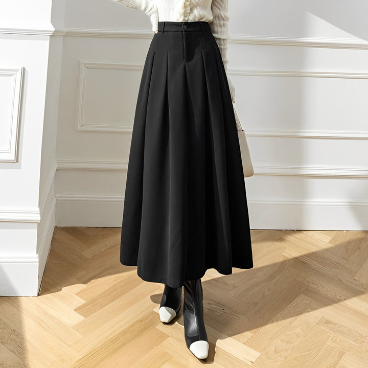 Lune London | High-Waisted Pleated Skirt Made Of Wool