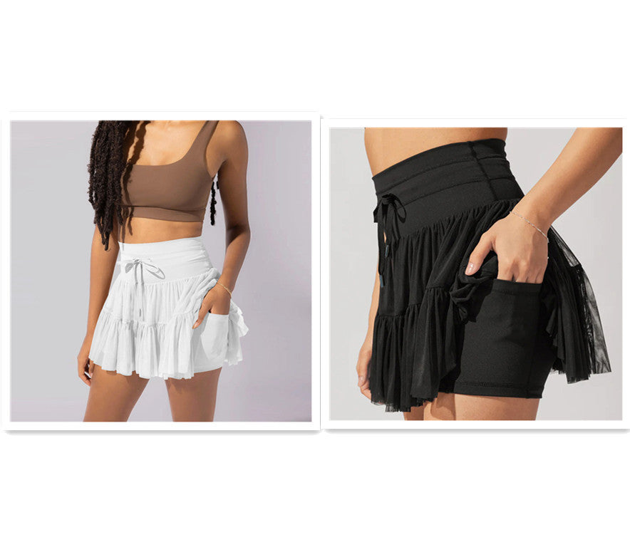 Lune London | High Waist Mini Skirt with Safety Shorts