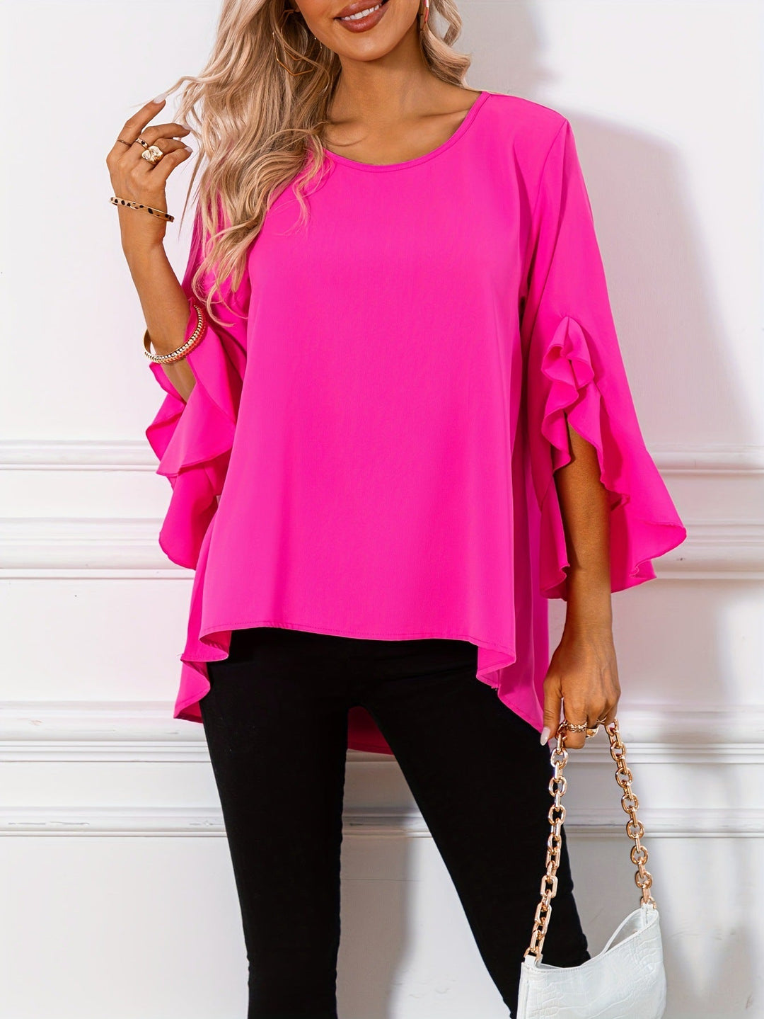 Lune London | Blouse with Round Neckline for Spring