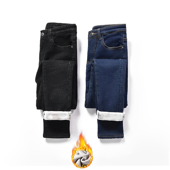 Lune London | Jeans extensibles en polaire et chauds
