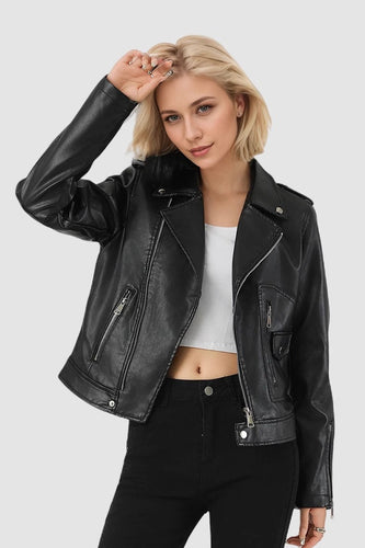 Lune London | PU leather zipper jacket