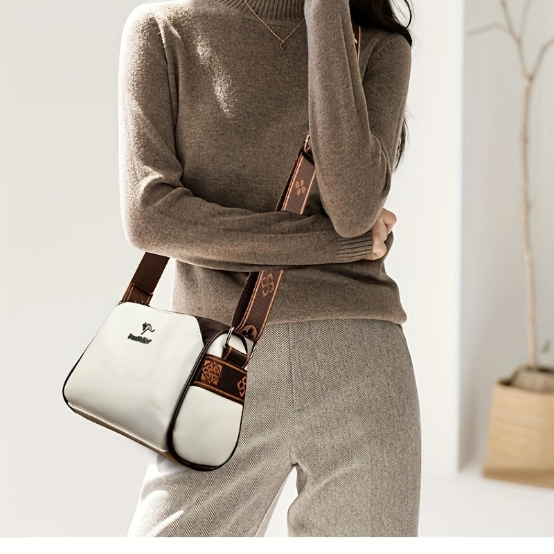 Women’s Elegant Shoulder Bag with Adjustable Strap & Multiple Compartments | Lune London