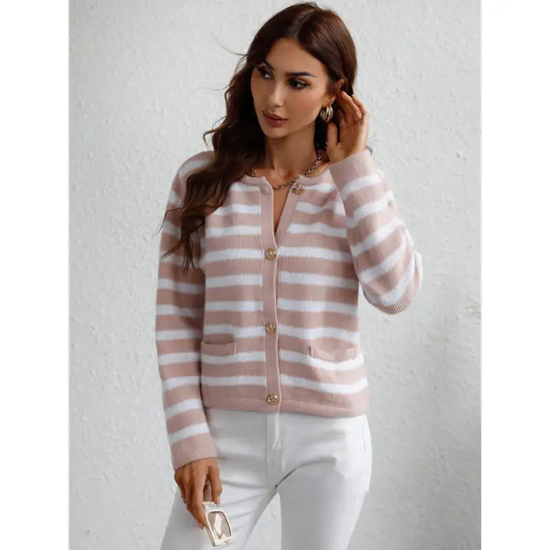 Lune London | Cozy chunky knit sweater with button placket and side pockets