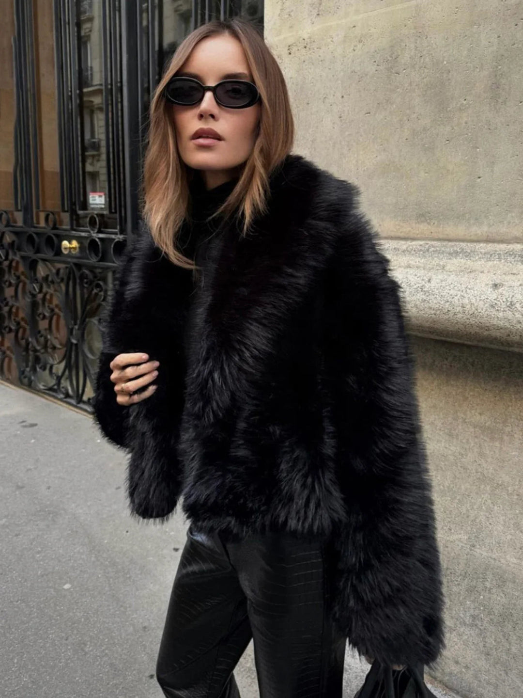 Lune London | Faux fur collar jacket