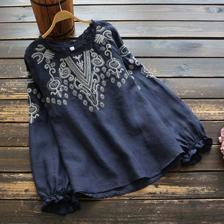 Lune London | Embroidered Round Neck Shirt