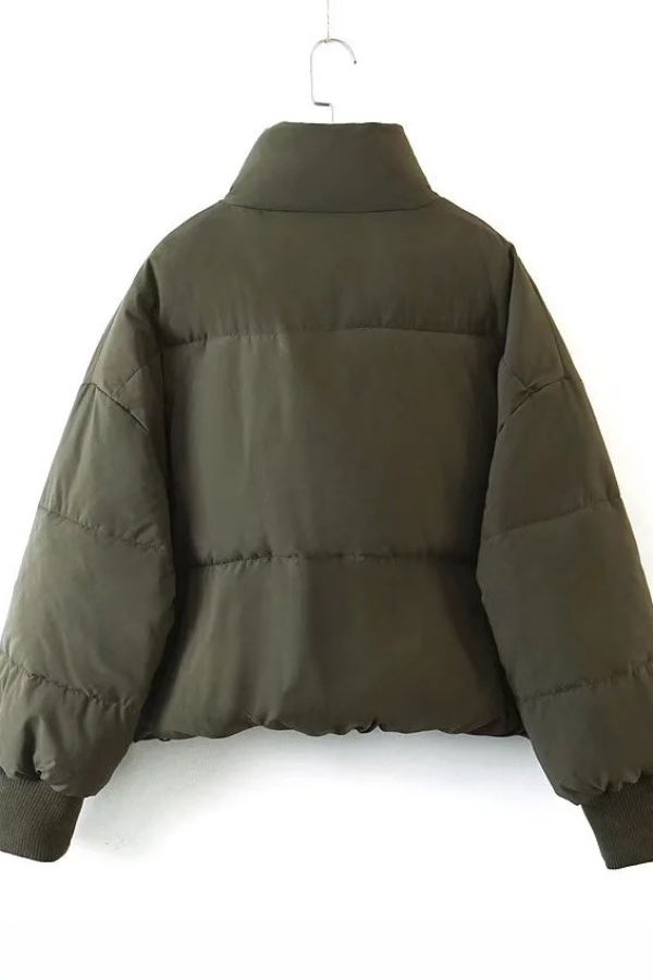 Lune London | Collars Zipper Pocket Thick Warm Cotton Jacket