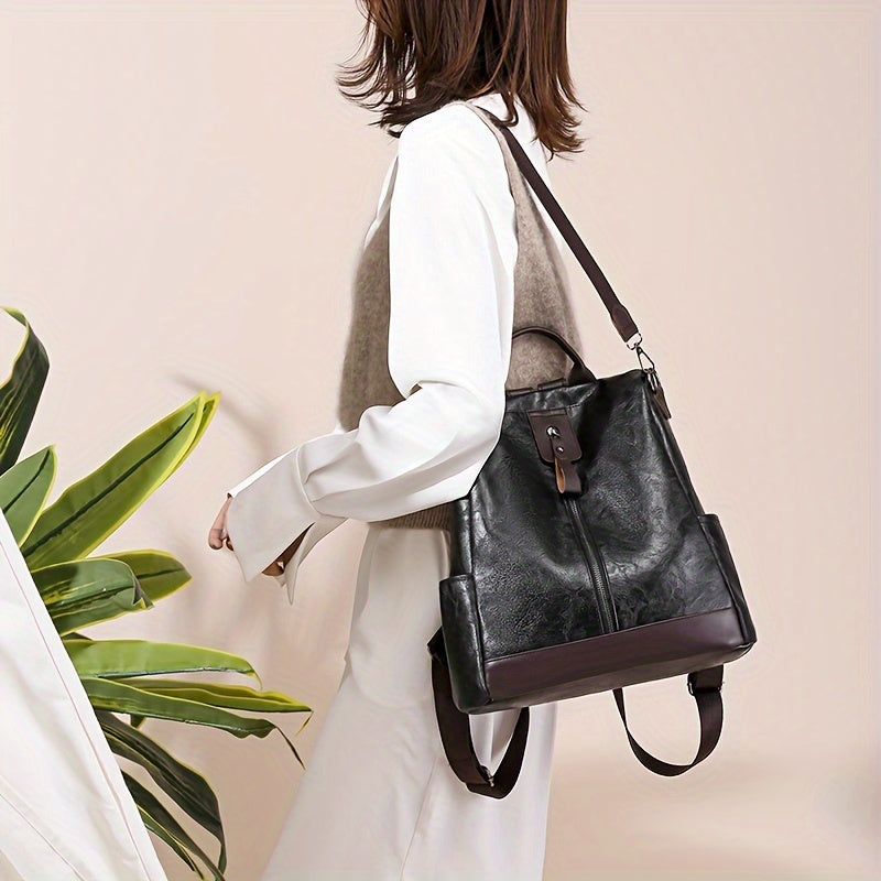 Lune London | Security Backpack for Women Specifically Designed To Prevent Theft Vegan Leather
