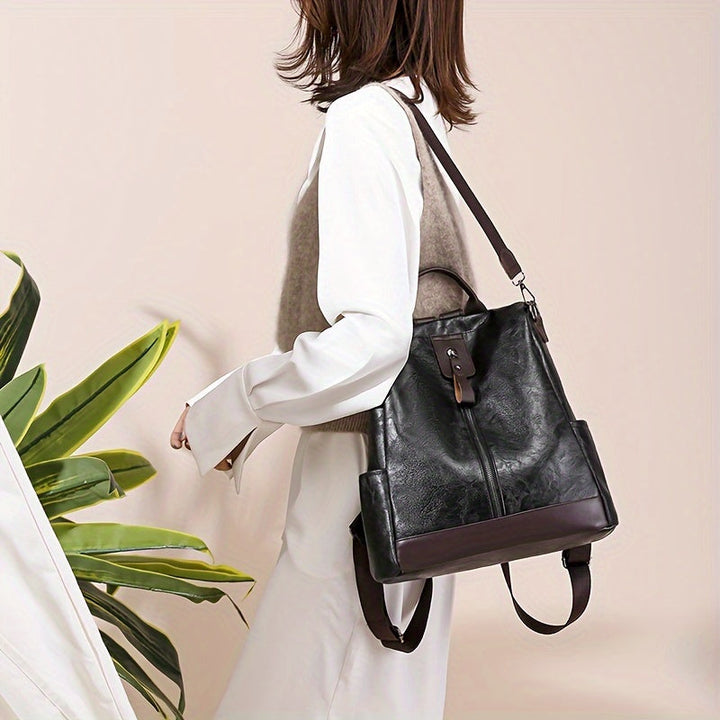 Lune London | Security Backpack for Women Specifically Designed To Prevent Theft Vegan Leather