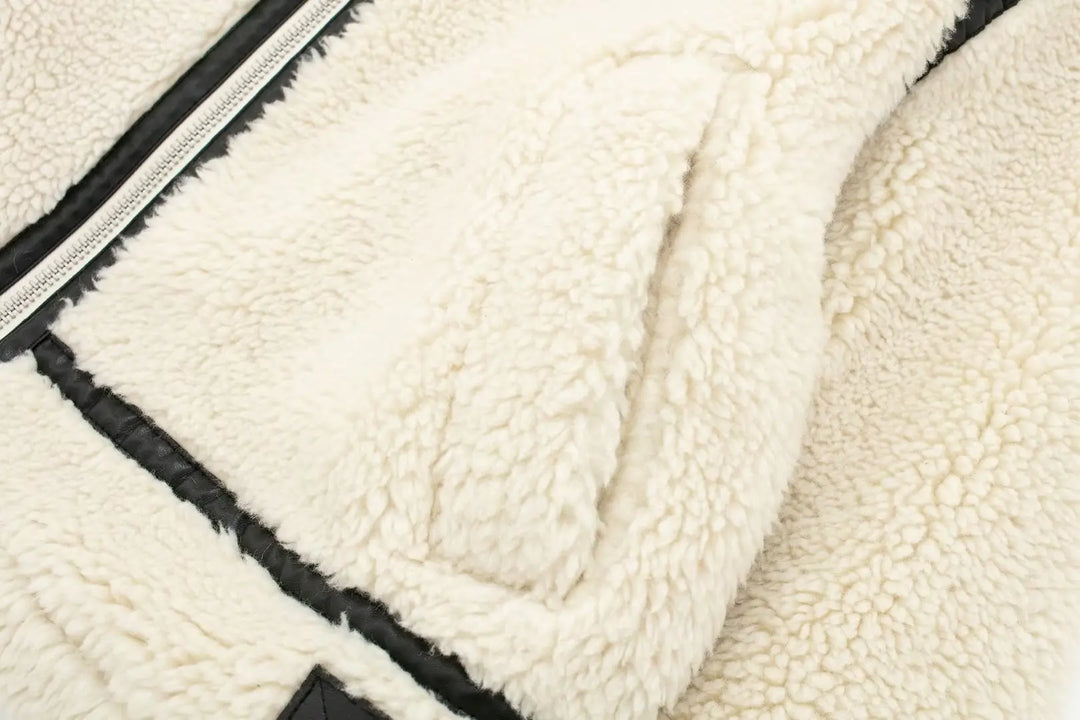 Lune London | Winter teddy biker jacket for stylish casual and urban outfits